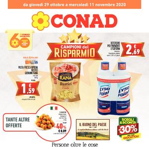 Volantino Conad Toscana Nord Ovest 29 Ottobre 11 Novembre