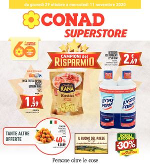Volantino Conad Superstore Toscana Nord Ovest 29 Ottobre 11 Novembre