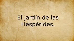 El Jardín De Las Hespérides