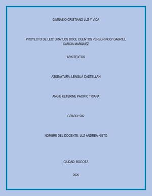 Proyecto De Lectura Doce Cuentos Peregrinos Arkitextos