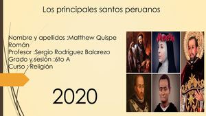 Principales Santos Peruanos