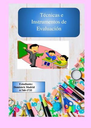 Técnica E Instrumento De Evaluación