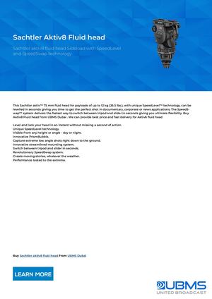 Sachtler Aktiv8 Fluid Head
