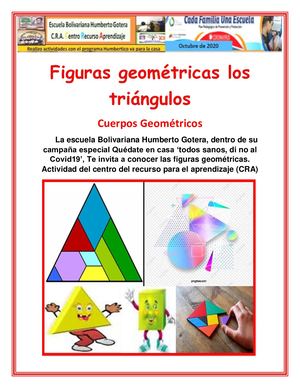 Escuela Boliv. Humberto Gotera figuras geométricas triángulos clasificación Y Elementos