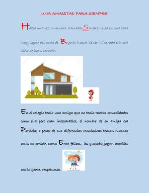 Cuento Una Amistad Para Siempre