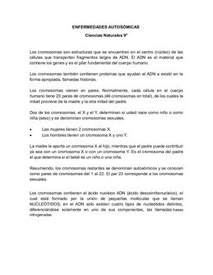 Enfermedades Autosómicas