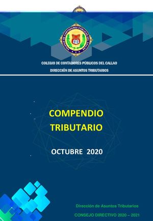 Boletin Tributario Octubre 2020