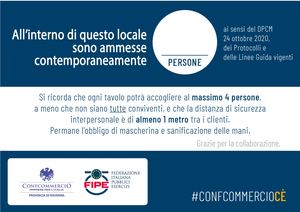 Cartello Pubblici Esercizi