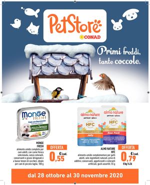 11 Volantino Conad Pet Store Langhirano Guastalla Rubiera Taneto Felino Bergamo Viadana Fornovo Palazzolo San Rocco 28 10 2020 30 11 2020