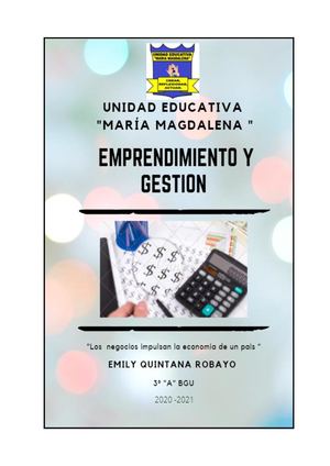 Emprendimiento Y Gestión
