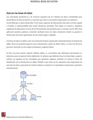 Manual Diseño y desarrollo de base de datos