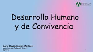 Mapa Mental Desarrollo Humano Unidad 1