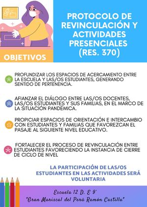 Protocolo de vuelta a la presencialidad