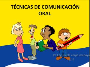 Técnicas De Comunicación Oral