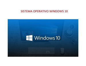 Sistema Operativo Windows 10