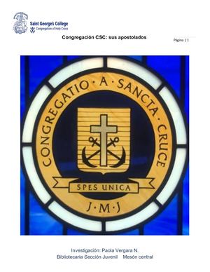 Congregación CSC sus apostolados