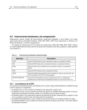 Asm I Unidad 6 2 Instrucciones Booleanas Y De Comparacion