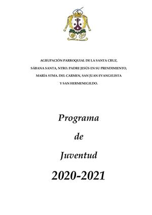 PROGRAMA DE JUVENTUD
