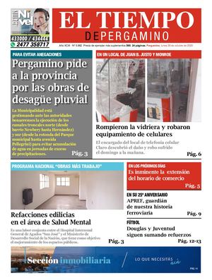 Semanario El Tiempo De Pergamino Lunes 26 De Octubre De 2020 5882