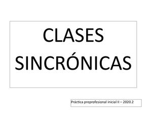 Clase sincrónica