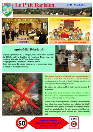 Le Ptit Barisien 23 - Mars 2016