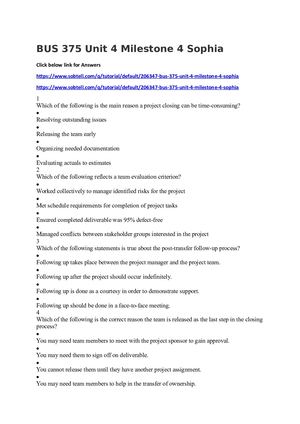 Bus 375 Unit 4 Milestone 4 Sophia