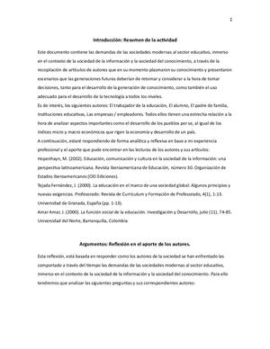 Demandas De La Sociedad Moderna En La Educación