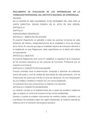Reglamento Evaluacion Aprendizajes