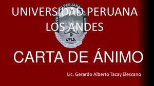 Carta De Animo