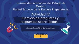 Lípidos, preguntas y respuestas.