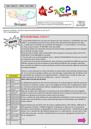 2021bul Acad #49 Snep Bretagne Octobre 2020