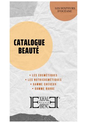 Catalogue Beauté EXHALESSENCE - Les senteurs d'Océane -