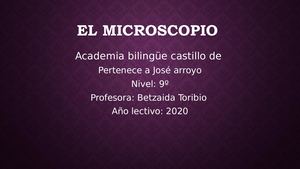 El Microscopio