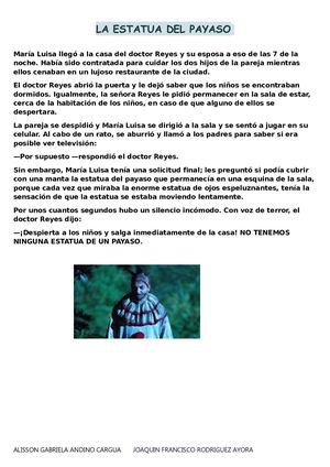 LA ESTATUA DEL PAYASO