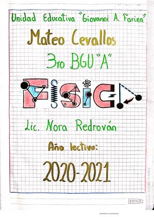 Cuaderno De Física (Unidad 1)