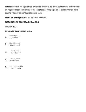 Tarea De ÁLgebra De Baldor 322 (1)