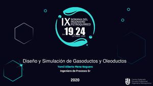 Diseño Y Simulación De Gasoductos Y Oleoductos - UNSAAC
