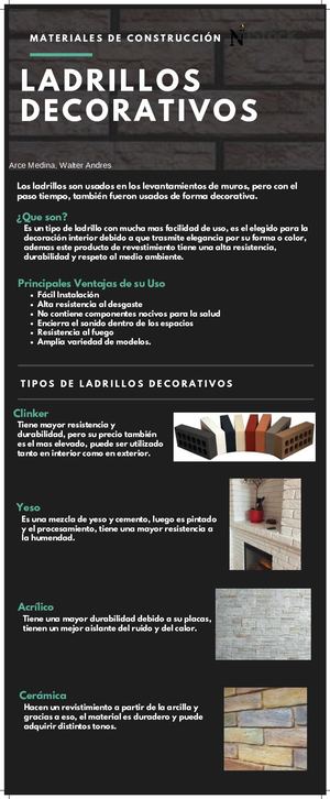 Infografías Materiales De Construcción