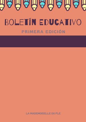 Boletín Educativo - Primera Edición