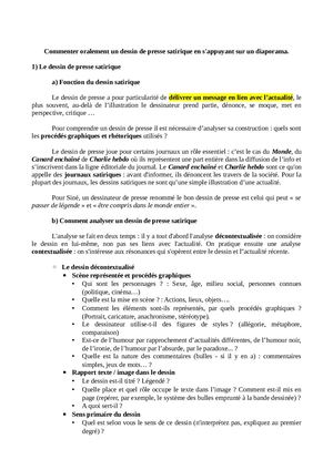 Dessin Satirique Fiche éLève