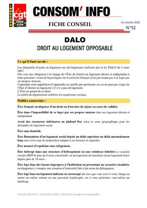 Conso Info N°52 Dalo