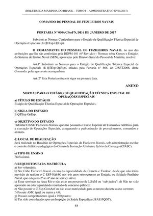 Estágio de Qualificação Técnica Especial de Operações Especiais (E-QTEsp-OpEsp) 2017