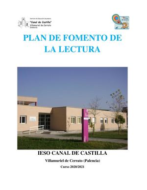 Plan De Fomento De La Lectura 2020 2021