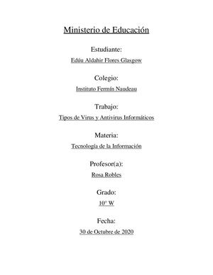 Los Virus Y Antivirus Informáticos