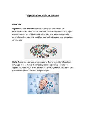 Segmentação E Nicho De Mercado