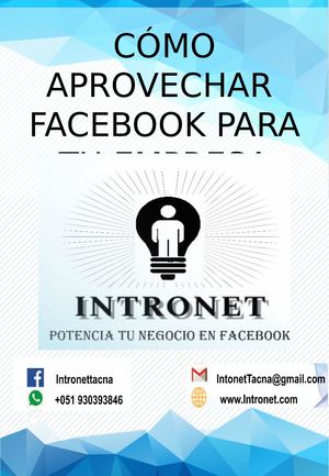 ¿CÓMO APROVECHAR FB?
