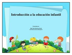 Introducción A La Educación Infantil 1, 2 Ok