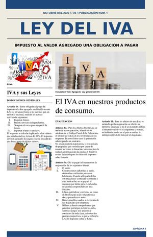 Periódico Ley General Del Iva