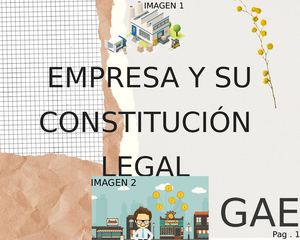 CARTILLA EMPRESA Y SU CONSTITUCION LEGAL