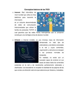 Conceptos Básicos De Las Tics